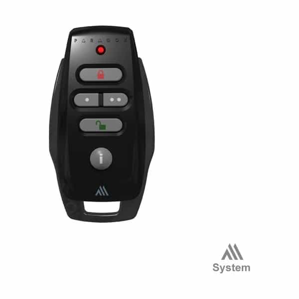 Control remoto bidireccional 5 botones Paradox REM25M negro