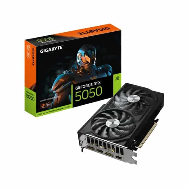 Placa de video Gigabyte GeForce RTX 5050 Windforce OC V2 8 GB GDDR6 GV-N5050WF2OCV2-8GD