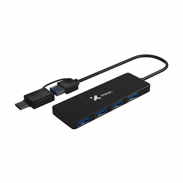 Adaptador de extensión USB 3.0 de 4 puertos XTech XTC-390