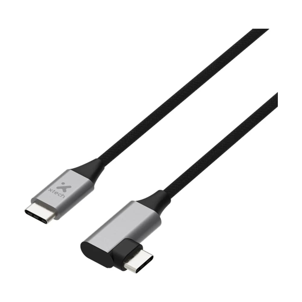 Cable XTech USB-C 2.0 macho a macho en L 3m XTC-531