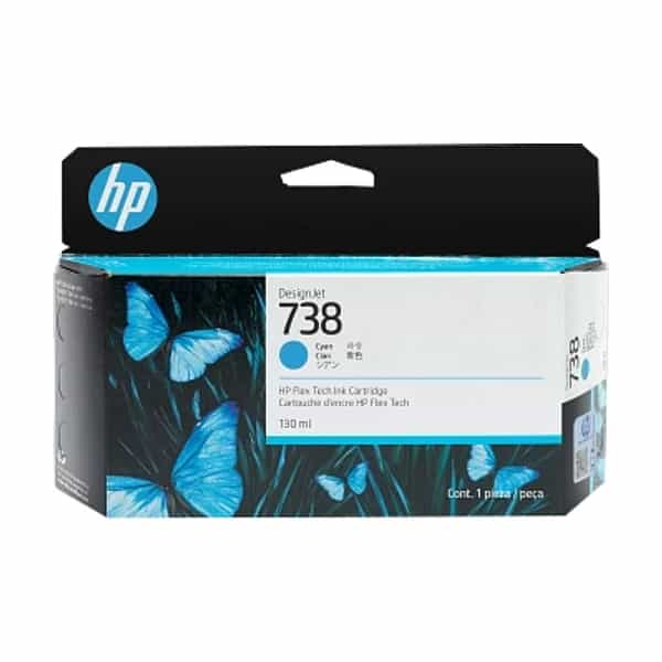 Cartucho de Tinta Plotter HP 738 Cian