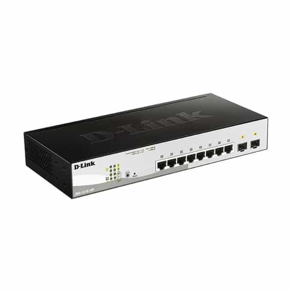 Switch D-Link DGS-1210-10P 8 puertos Gigabit PoE + 2 SFP