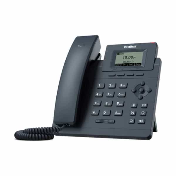 Teléfono IP Yealink SIP-T30 1 línea sin PoE con fuente