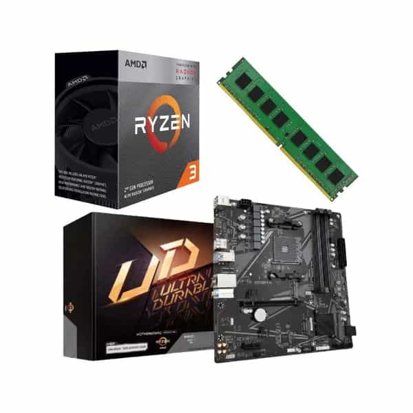 Combo de actualización Ecovision Ryzen 3 3200G + A520M + 16 GB DDR4 (sin gabinete)