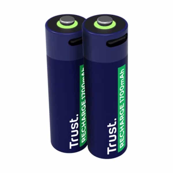 Pilas AA Recargables USB-C Trust X2