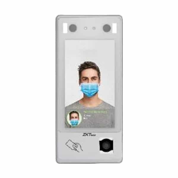 Control de acceso facial ZKTeco G4 luz visible, huella, PIN, RFID y QR sin fuente