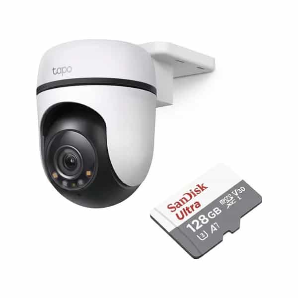 Cámara de seguridad exterior TP-Link Tapo C520WS 2K 360° + microSD 128 GB