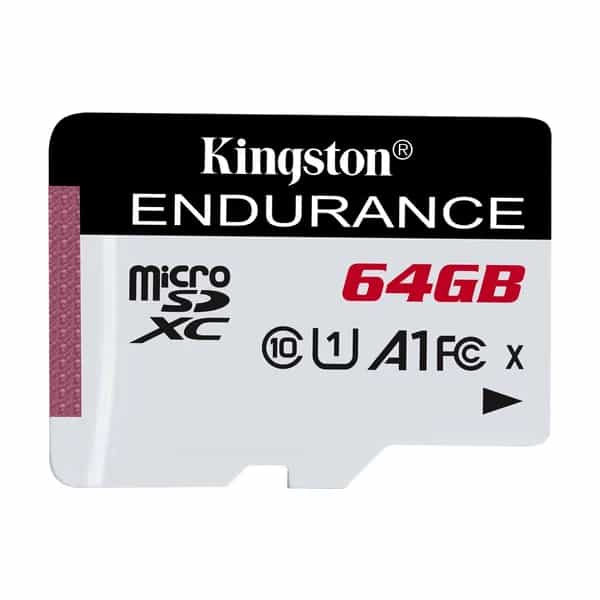 Tarjeta de Memoria Kingston High Endurance MicroSDXC 64GB UHS-I U1 V10 A1 95MB/s