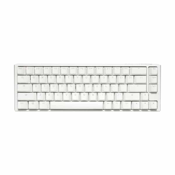 Teclado mecánico Ducky One 3 SF teclas blancas interruptor rojo inglés PBT