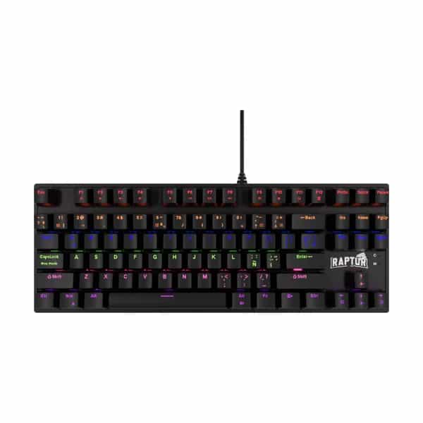 Teclado Gamer Raptor Fireclaw M87 Mecánico Retroiluminado Switch Red Outemu