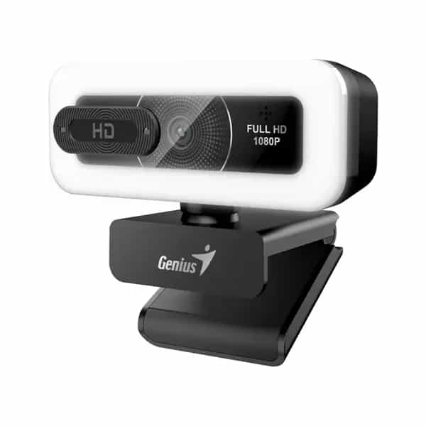Webcam Genius Facecam Light Black con Luz FHD USB-C/a