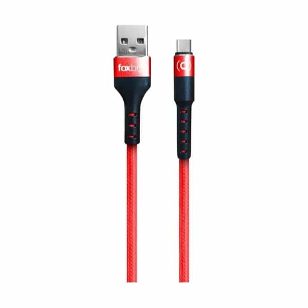 Cable Foxbox Round Pro Lightning a USB-C 1.25 m rojo