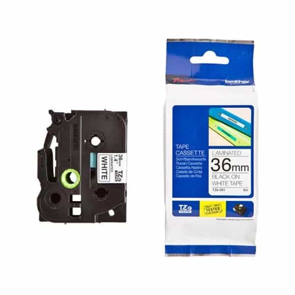 Cinta para rotuladora Brother TZe-261 36mm x 8m