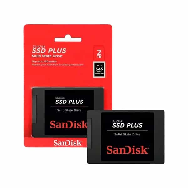 Disco sólido SanDisk SSD Plus 2 TB SATA III 2,5 pulgadas SDSSDA-2T00-G28
