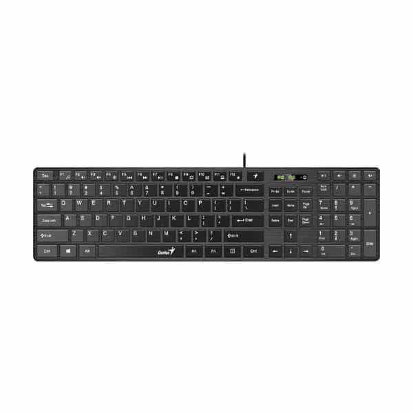 Teclado con Cable Genius SlimStar 126 Negro