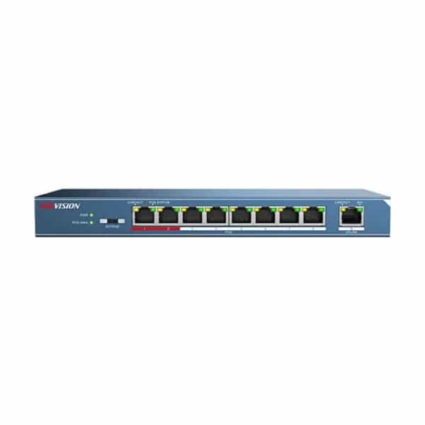 Switch PoE Hikvision 8 bocas 10/100 no administrable DS-3E0109P-E