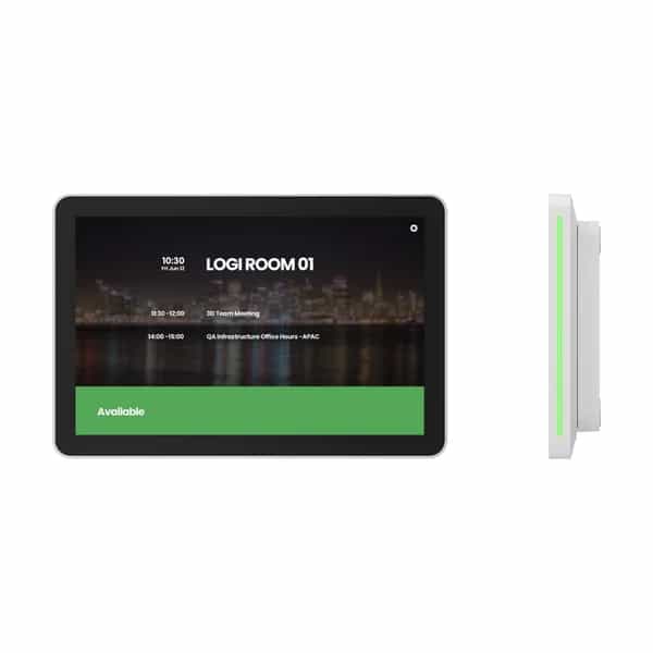 Panel de reserva de salas Logitech Tap Scheduler White