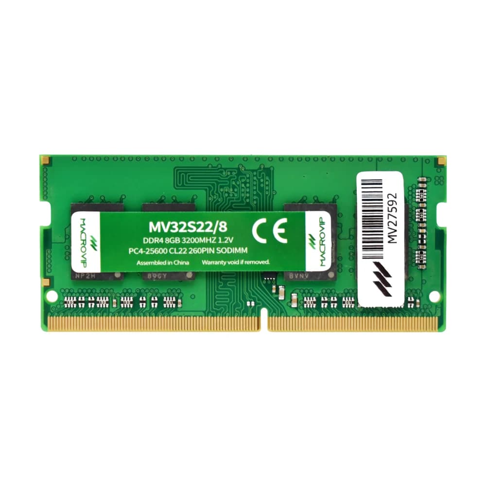 Memoria RAM Macrovip SODIMM DDR4 8GB 3200MHz MV32S22/8