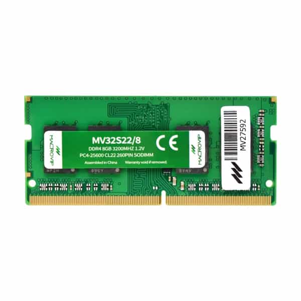 Memoria RAM Macrovip SODIMM DDR4 8GB 3200MHz MV32S22/8