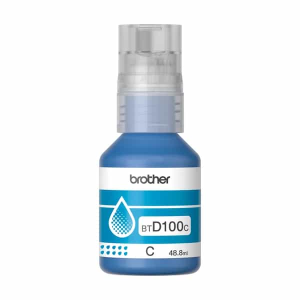 Botella de Tinta Brother BTD100 Cian