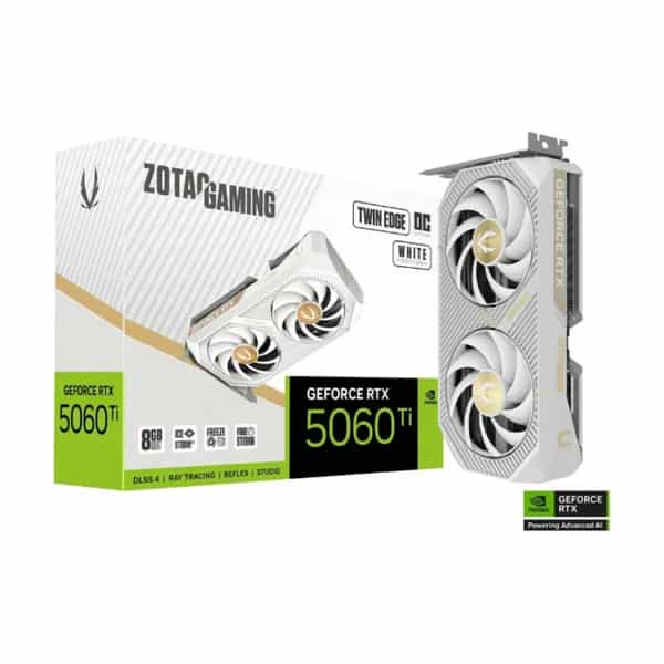 Placa de Video Zotac RTX5060TI 8GB Twin Edge OC White