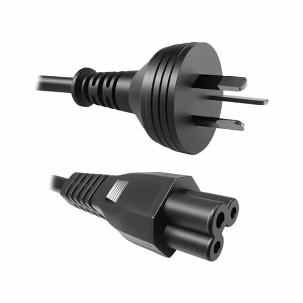 Cable de alimentación Kelyx para cargador de notebook conector C5 trébol cobre puro 1.2m YH-626