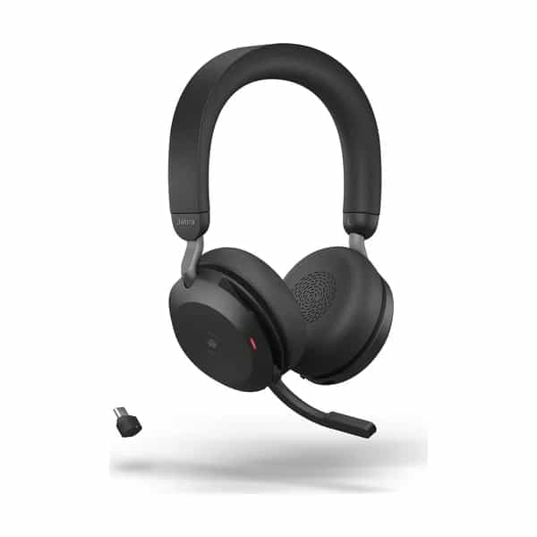 Auricular inalámbrico Jabra Evolve2 75 Link380C MS con cancelación de ruido