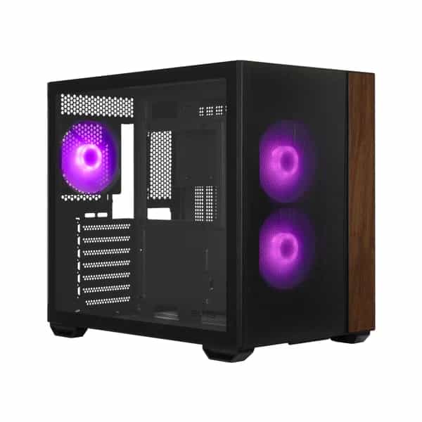 Gabinete Cooler Master Elite 660 3 fans ARGB Black sin fuente