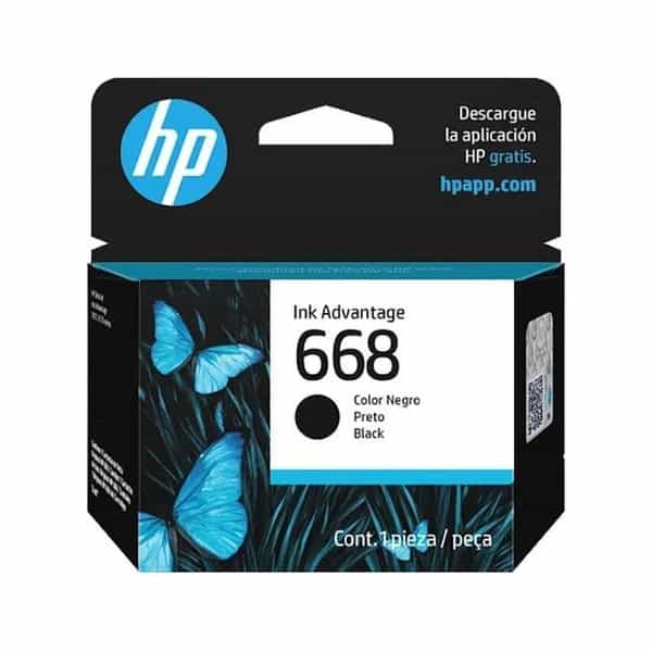 Cartucho de tinta HP 668 negro Ink Advantage 7FP37VL