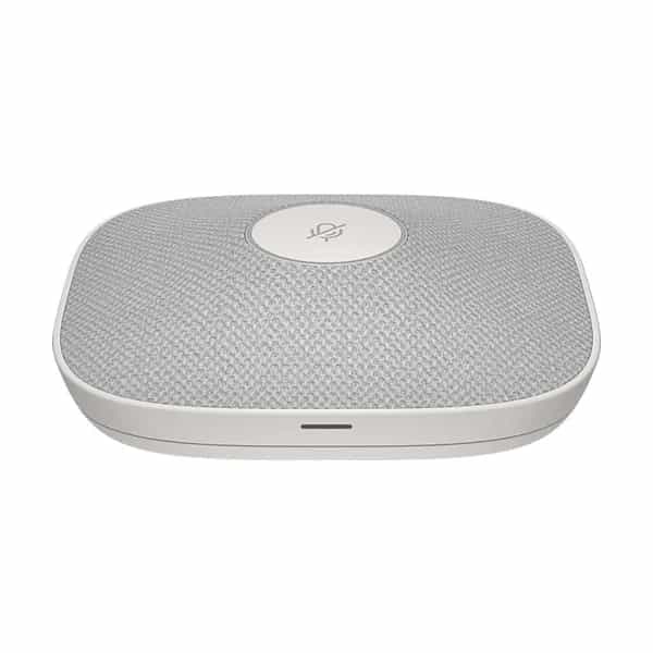 Micrófono de mesa HP Poly Studio A2 blanco con placa de montaje y cables de E/S - B22X4AA