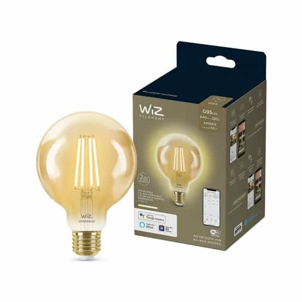 Lámpara LED Smart Wiz G95 TW 7W E27 Amber