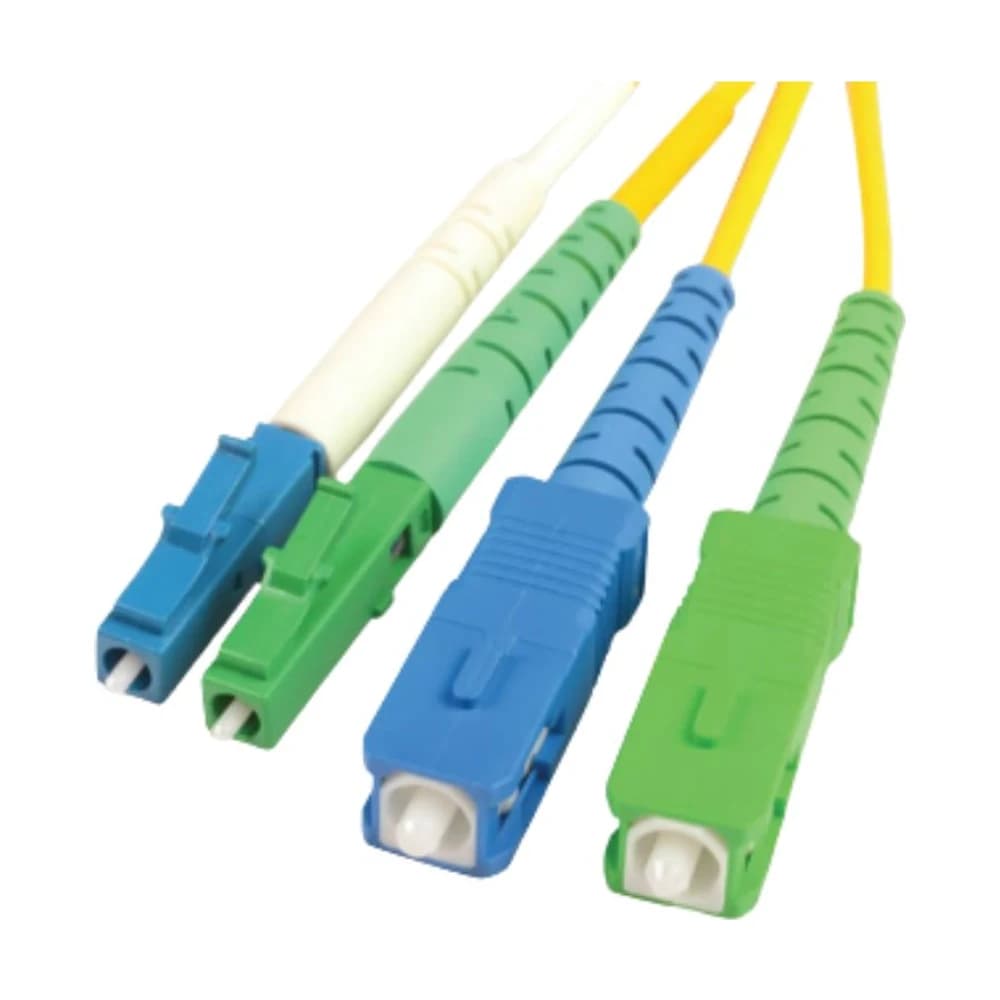 Patchcord de fibra Siemon XGLO multimodo dúplex LC a LC OM4 aqua LSOH 1m FJ2-LCLC5V-01AH