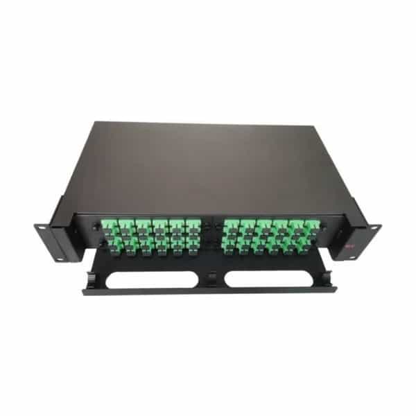 Bandeja de fibra óptica GLC 2U con adaptadores y pigtails SC/APC x48 GLC-BANFO-SCAPC-003