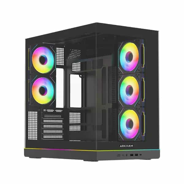 Gabinete Arkham Rascal ATX 5 fans ARGB