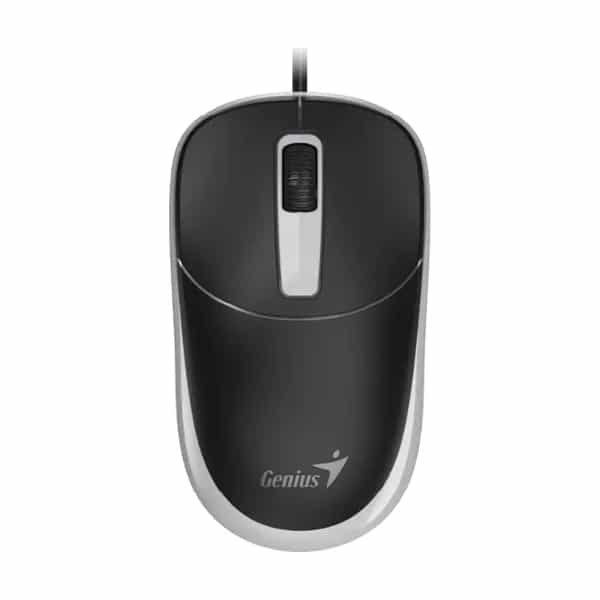 Mouse óptico Genius DX-123 USB-C 1200 DPI Black + Grey