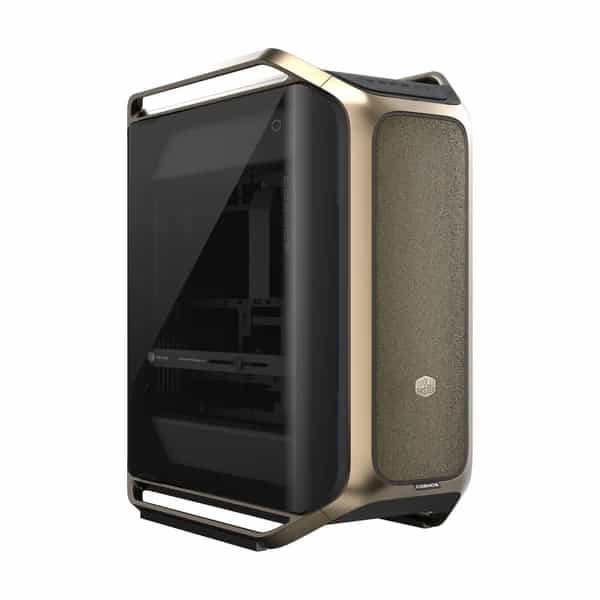Gabinete Cooler Master Cosmos C700 Full Tower 3 Fans 140mm Tempered Glass Gold sin Fuente