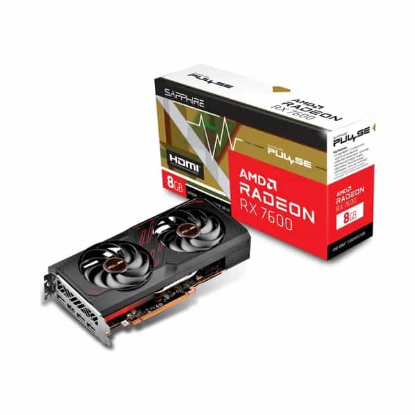 Placa de Video Sapphire Pulse RX 7600 OC 8GB