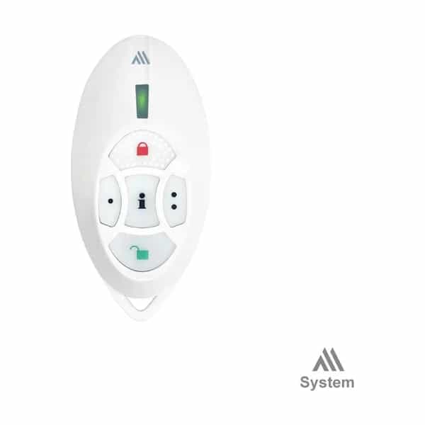 Control remoto bidireccional 5 botones Paradox REM2M blanco