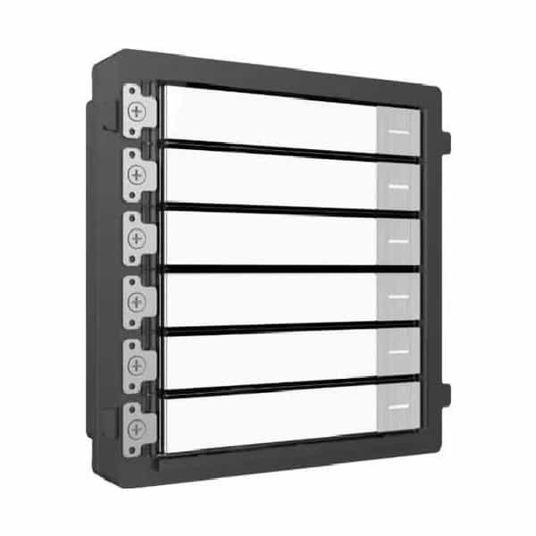 Botonera para videoportero modular Hikvision 6 botones de llamada DS-KD-KK