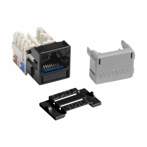 Jack RJ45 CommScope MGS 600 x 24 GigaSPEED X10D M-Series Cat6A sin blindaje negro