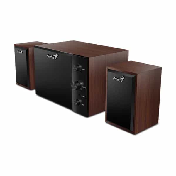 Parlantes Genius SW-2.1 350 10W (madera)