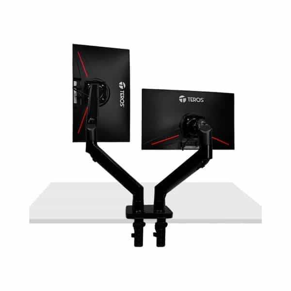 Soporte Doble Monitor Teros TE-7114 Brazo Articulado 22" a 32"