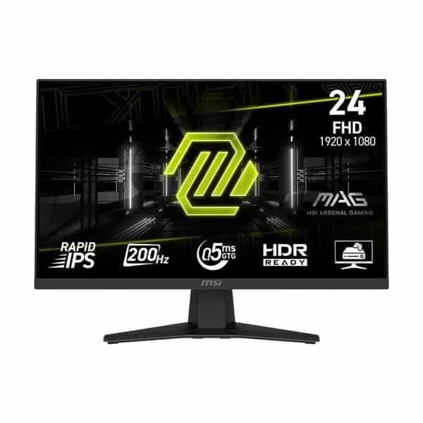 Monitor gamer MSI MAG 244F 24 pulgadas Full HD Rapid IPS 200 Hz 0,5 ms