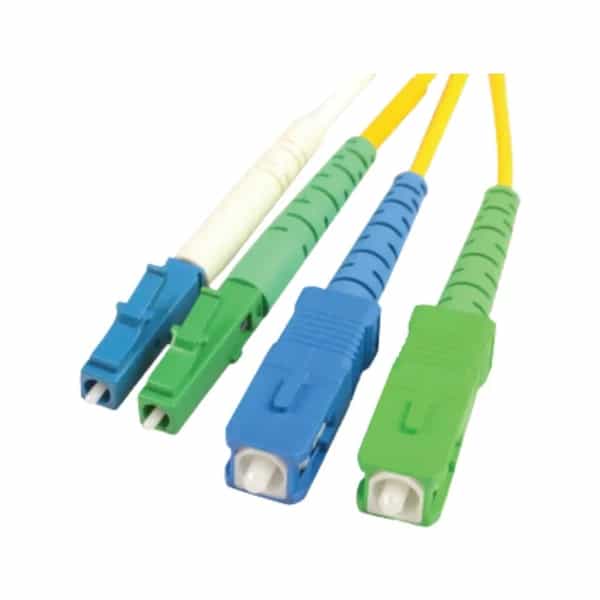 Fibra óptica simplex Siemon XGLO monomodo SC APC OS1/OS2 amarilla LSOH-3C FPB12SCAL02HB