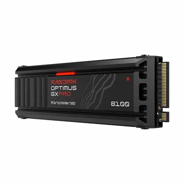 Disco Interno SSD SanDisk Optimus GX PRO 8100 1TB M.2 2280 NVMe PCIe 5.0 14900MB/s con Disipador