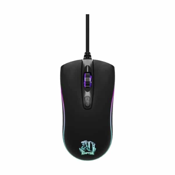 Mouse Gamer Raptor Storm Grip 4 botones 3600dpi 7 colores