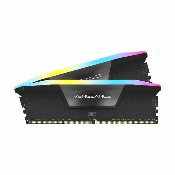 Memoria RAM DDR5 Corsair Vengeance RGB 32 GB (2x16 GB) 5200 MHz negra CMH32GX5M2B5200C40