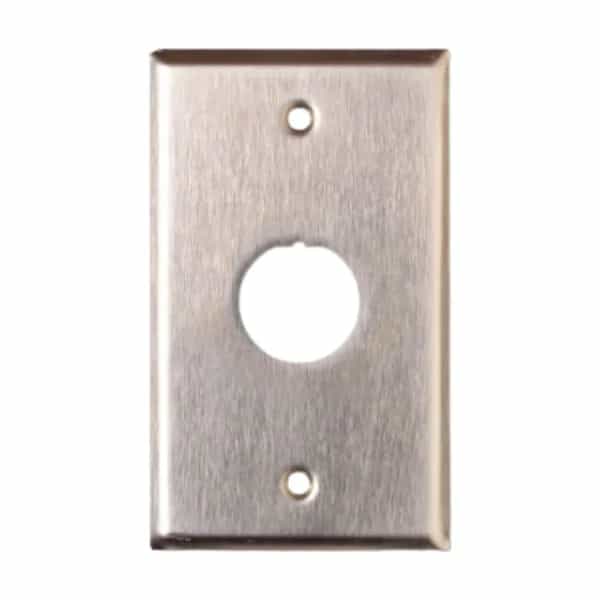 Faceplate Siemon Ruggedized de acero inoxidable simple 2 aberturas IP44 XFP-S-02-SS