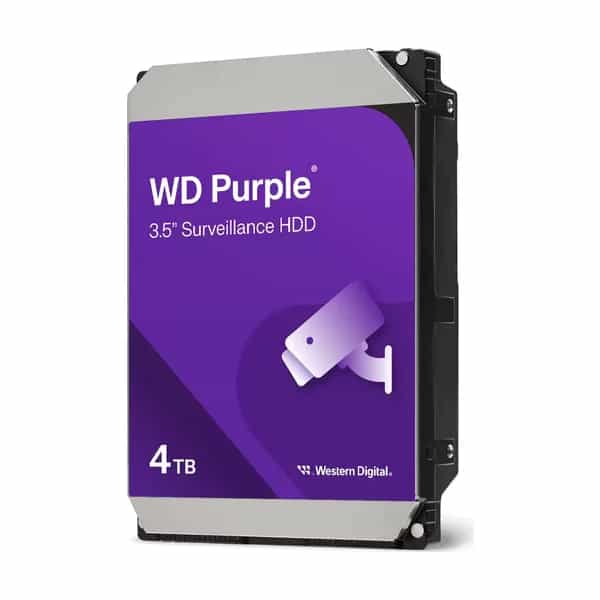Disco Interno HDD WESTERN DIGITAL Purple 4TB 3.5" SATA 3.0 128MB 5400rpm