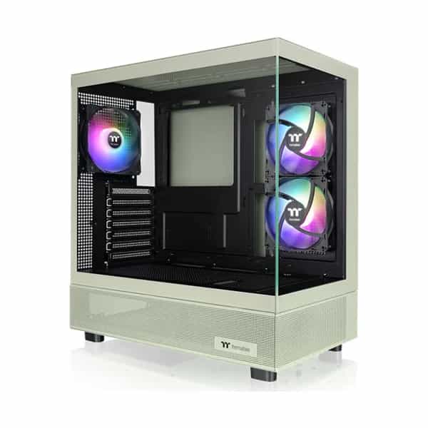 Gabinete TT View 270 Plus Mid-Tower TG x2 Fan ARGB x3 Matcha Green